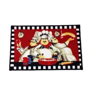 Brand New Fat Chef Anti-Slip Kitchen Decor Rug 15.75" x 23.62”